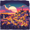 Matera, Italy, Old Town, Sunset