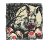 Lapin de Pâques zombie effrayant