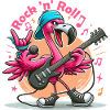 Rock ́n ́ Roll - Flamant rose
