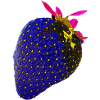 Strawberry, technical, high-tech, illustration