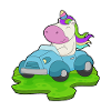 Voiture licorne