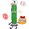 Gurke,Ostern,Osterhase,Ostereier,Hase