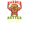 Bodybuilder BBQ Harder Stronger
