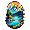 Mountain Nature Hiking Climbing Lake