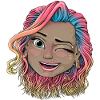 Vibrant Winking Illustration