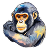 Aquarelles de singe