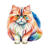 Aquarelles de chat persan