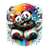 Pandaträume - Bunte Umarmung