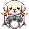 Labrador Drummer Drums