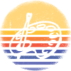 Painter Retro Sunset Painting
