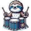 Sloth Drummer Drums