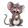 Sweet mouse laughing.