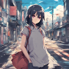 Süßer Mädchen-Anime