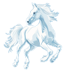 Cheval avec des étoiles