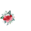 Roter Blumenbuchstabe G