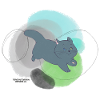 🐾 Schwarze Katze 🐈‍⬛ Grün Blau