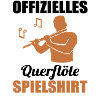 Querflöten Spielshirt für Musiker