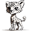 T-shirt Leopard