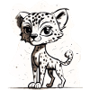 T-shirt Leopard
