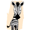 T-shirt Zebre