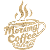 Morgendliche Tasse Kaffee