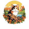 Calico Cat Glückskatze