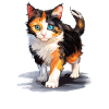 Calico Cat Glückskatze