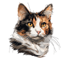 Calico Cat Glückskatze