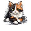 Calico Cat Lucky Cat