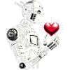 Robot avec un cœur