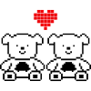 Pixel Bears Love
