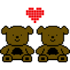 Pixel Bears Love
