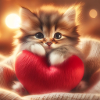 Chaton coeur