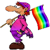 Fan Vielfalt : Pink-Violett & Regenbogen