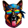 German Shepherd The Rap Artist