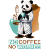 Panda with bathrobe
