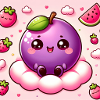Kawaii Pflaume