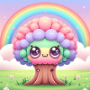 Cute Rainbow Tree