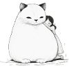 Big cuddle with a cat