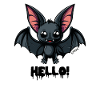 Cute little bat says hello