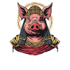 Egyptian Pharaoh Cleopatra Pig