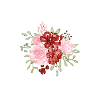 Roter Blumenbuchstabe I