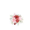 Red Floral J Letter