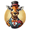 Girafe comique cool drôle