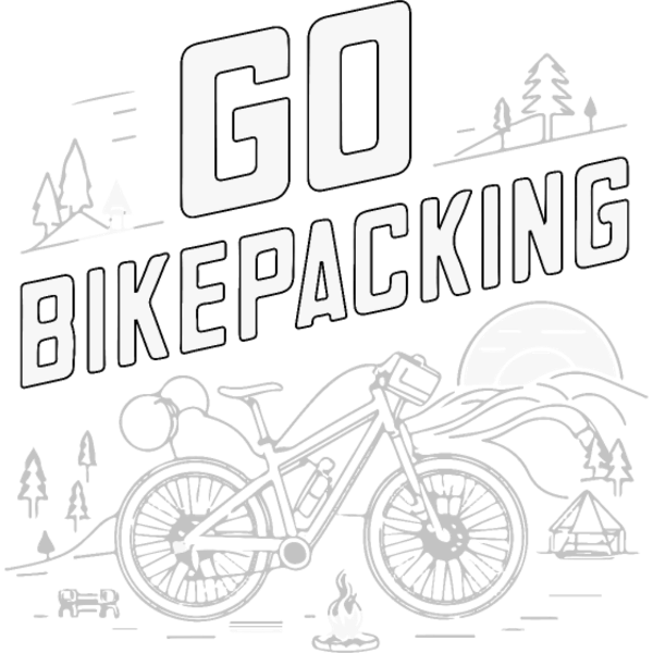 Koszulka "Idź na bikepacking Natura Przygoda na dwóch kółkach"