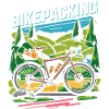 Scène d’aventure à vélo