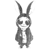 Bunny with Hoodie Sunglasses