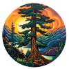 Cedar at sunset