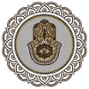 Elegant hamsa hand