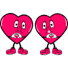 Comic Hearts Love
